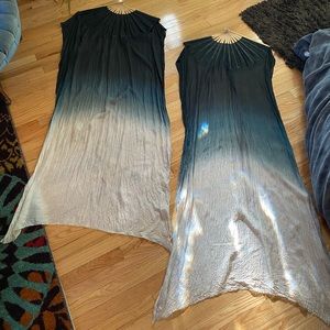 Beautiful Silk Belly Dance Fan Veils